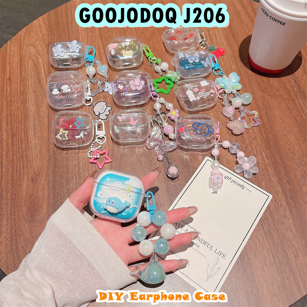 Dành Cho GOOJODOQ J206 Vỏ Silicon Mềm Vỏ Tai Nghe DIY Hoạt Hình Sáng Tạo