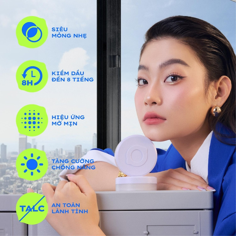 Phấn Phủ Bột Lemonade Supermatte No Makeup Loose Powder 9g