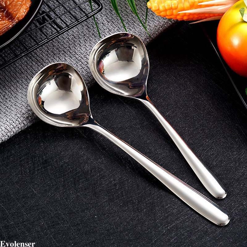 ✨✨Vá Múc Canh Inox  Mạ Vàng, Bạc Bóng Loáng Dày Dặn Bền Đẹp 17cm