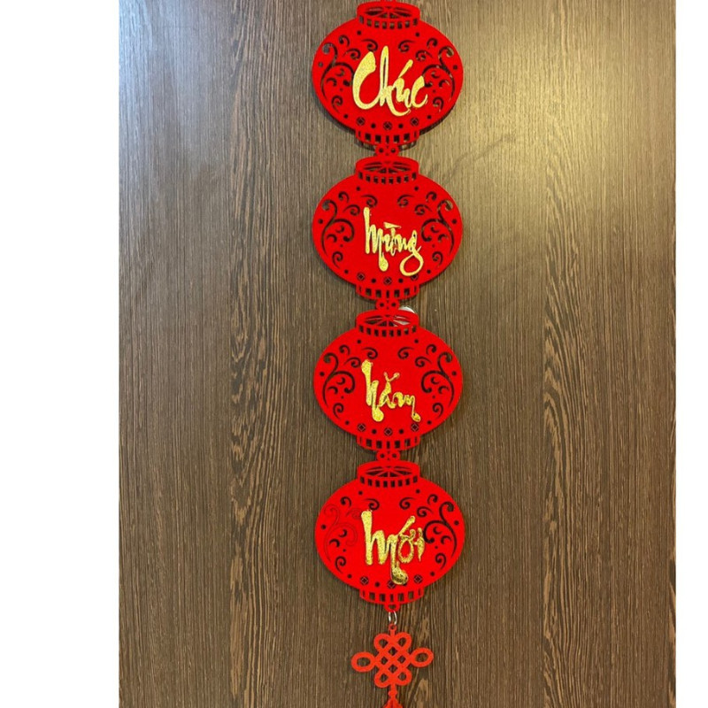 Dây treo nhung đỏ TL16, TL17, TL21 dây lồng đèn trang trí tết