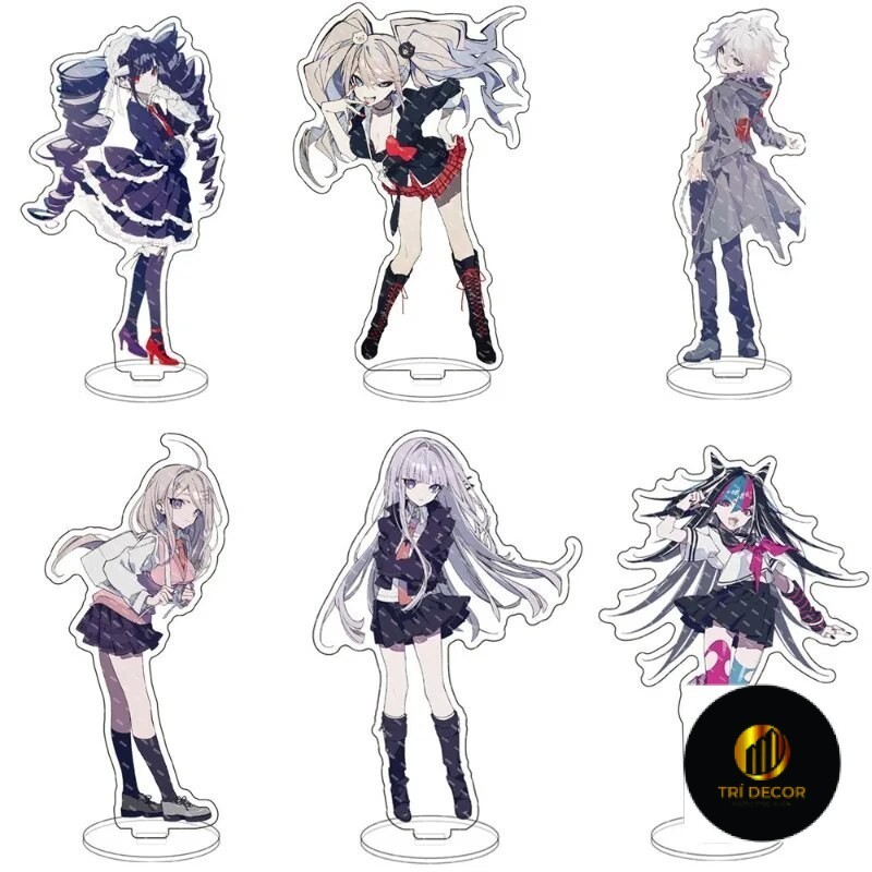 Mô hình Standee Anime Game Danganronpa 2 Nagito Komaeda Chiaki Nanami Phụ kiện trang trí để bàn góc 