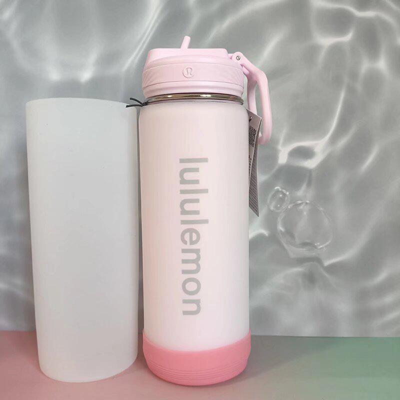 Giá đỡ cốc silicon lululemon Thermos Cup Cốc nước Giá đỡ cốc thể thao Bình nước Chai nước Vỏ bảo vệ 