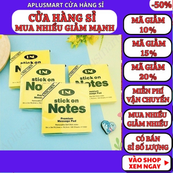 Combo 4 xấp giấy note ✅FREESHIP 🚛 Combo 4 xấp giấy note - Aplusmart