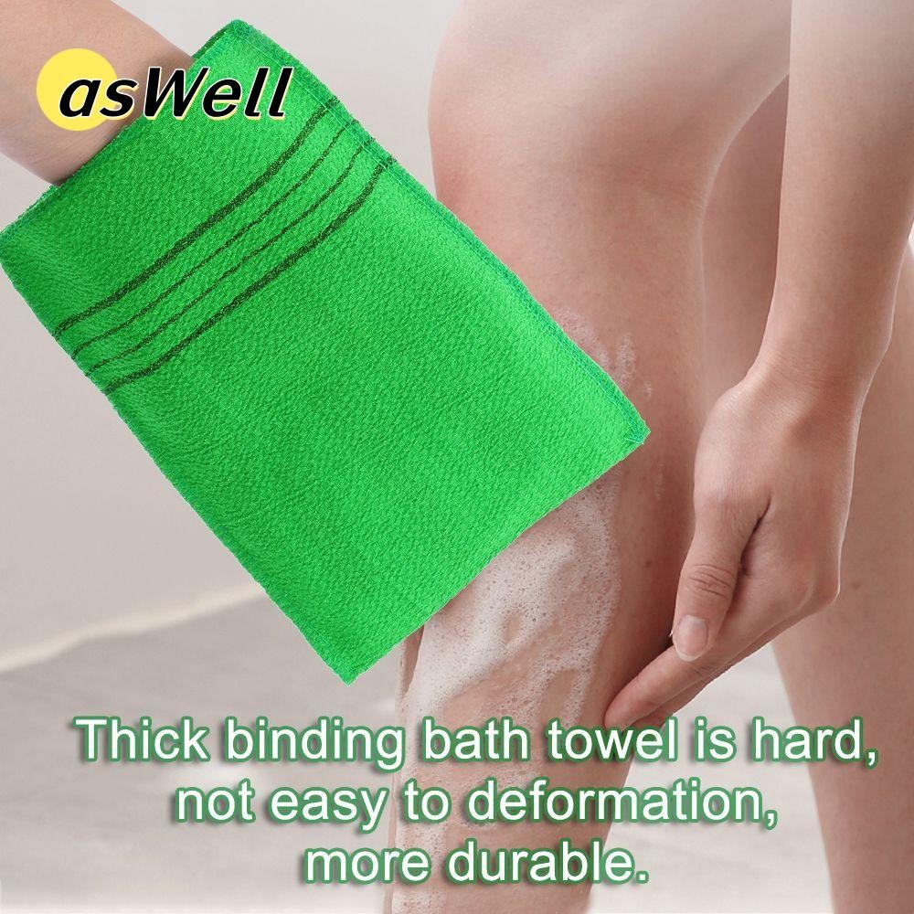 ASWELL Tẩy Tế Bào Chết Khăn Tắm Massage Bền Đẹp Body Chà Di Động Sợi Viscose Tắm Chà