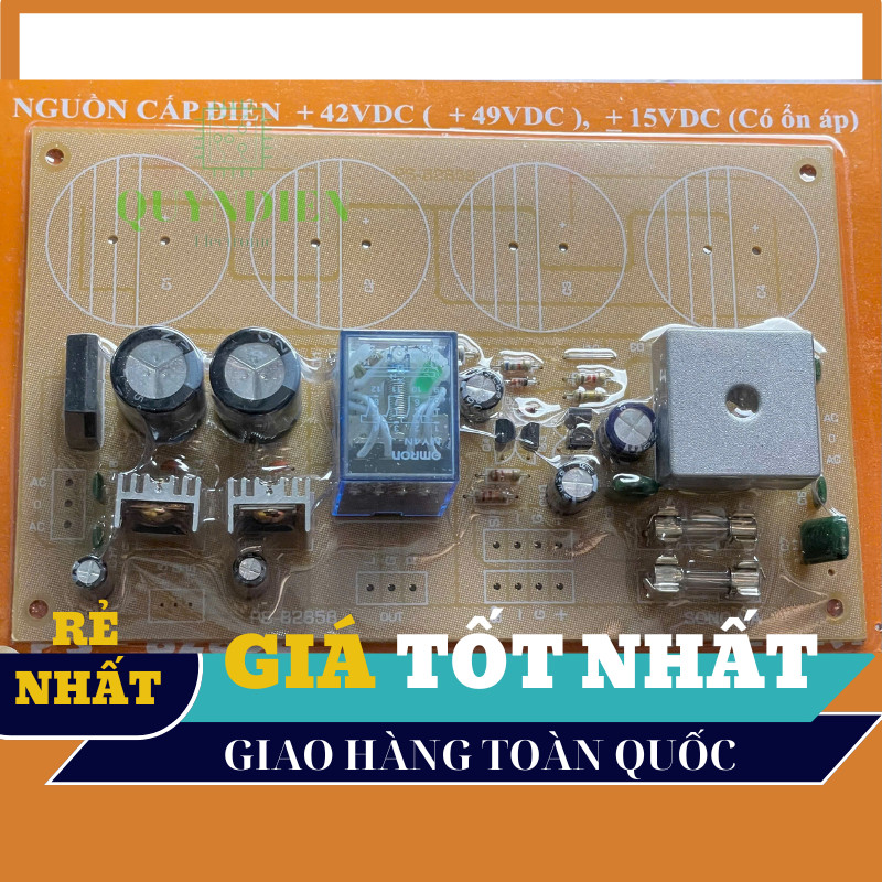 Bo nguồn 4 tụ dùng cho bo khuếch đại công suất, mixer, và mạch Digital Echo - Linh kiện điện tử QUỲN