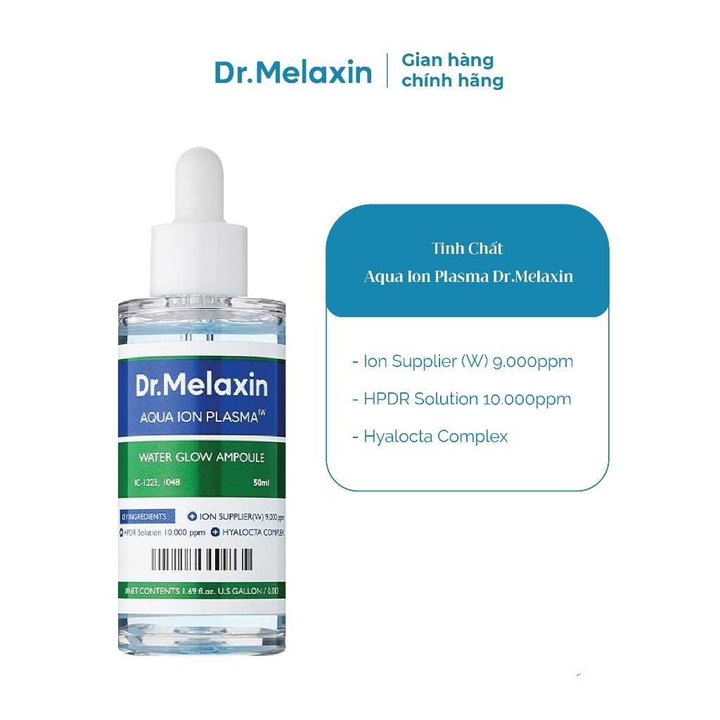 Serum cấp ẩm Aqua Ion Plasma Water Glow Ampoule Dr Melaxin