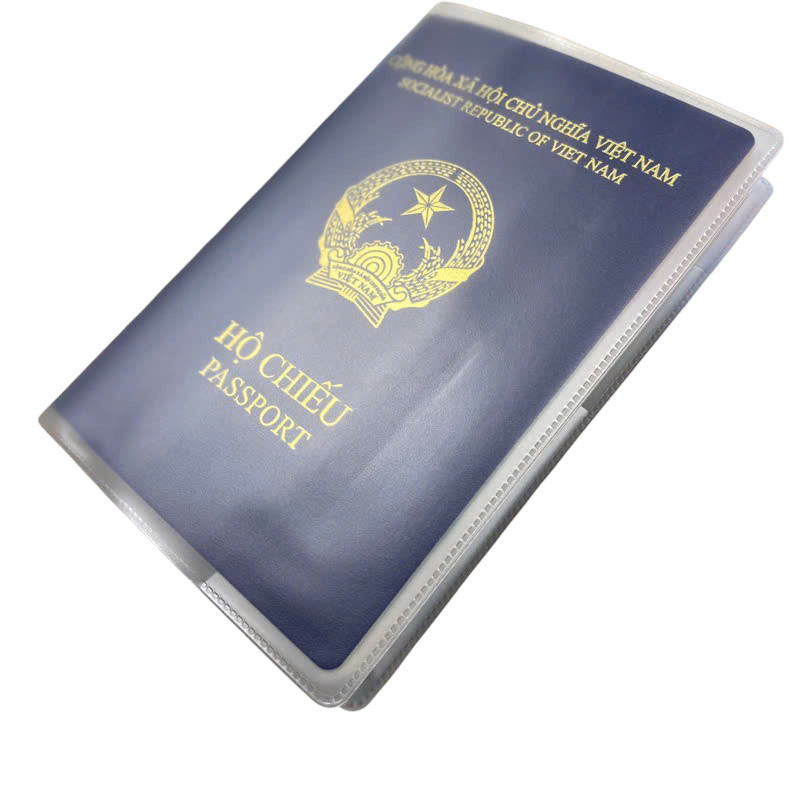 Bọc hộ chiếu, Bìa bao hộ chiếu chất PVC nhám & dẻo. Mẫu đẹp, vừa vặn passport. Chống nước & tiện dụn