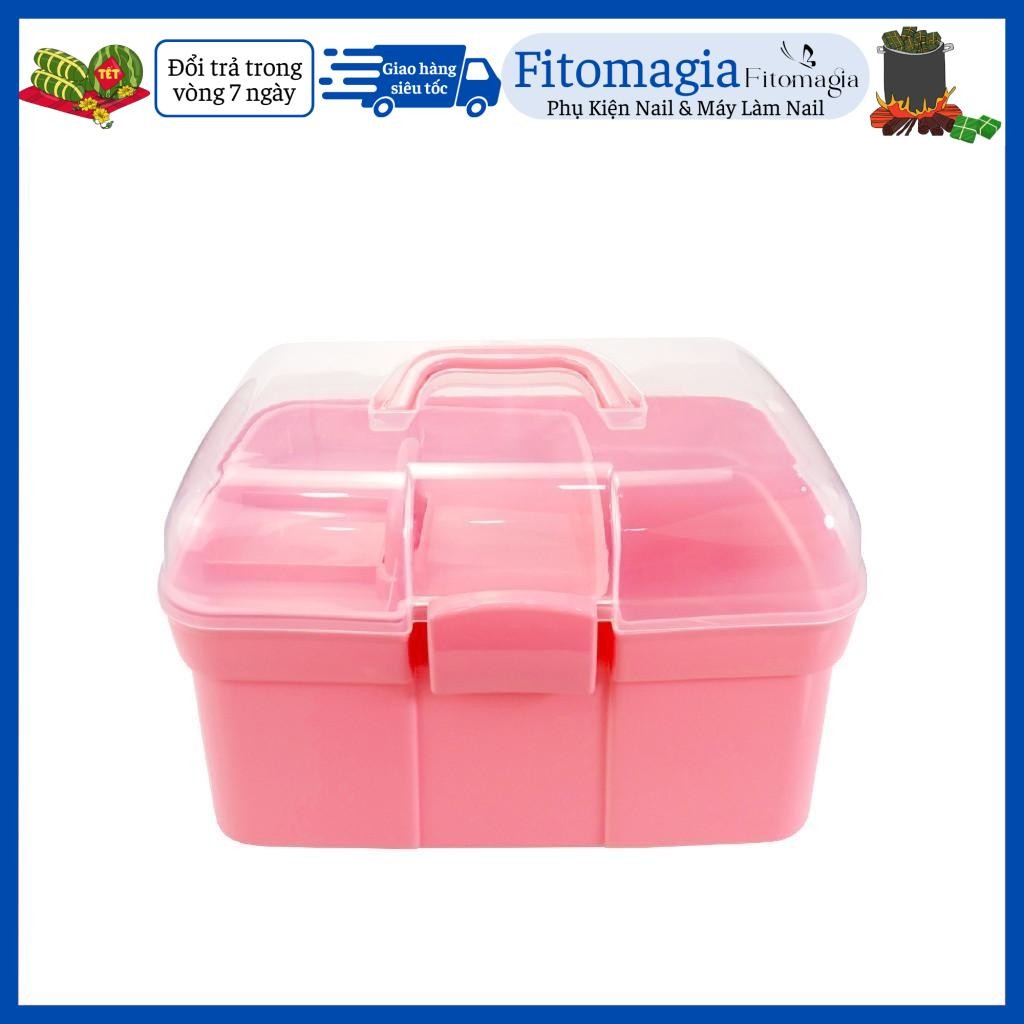 [FITOMAGIA PHỤ KIỆN NAIL & MI] Cốp Đựng Đồ Nails - Hộp Đựng Nail Bằng Nhựa Chuyên Dụng