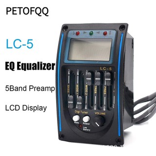 Petofqq LC-5 Hộp Pin Đa Năng Bộ Phận Đàn Guitar EQ Equalizer