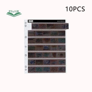 [Pfultr] 10 Trang lưu trữ phim âm 135 / 120 Túi không chứa axit Trang bảo quản trượt phim màu đen trắng Túi phim không chứa axit [MỚI]
