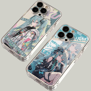 Ốp điện thoại Anime Girl Hatsune Miku cho Xiaomi Mi 14 14T 13 12 12T 11 10T Lite T Poco X6 X4 NFC X3 GT M6 M4 M3 F5 F4 Pro 4G 5G Vỏ điện thoại chống sốc mềm trong suốt