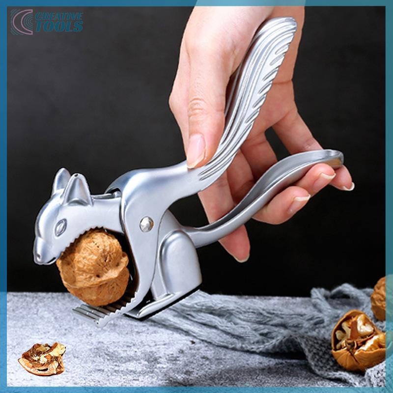 Hàng sẵn có Sóc Walnut Sheller Dụng cụ mở cánh thông Pecan Hazelnut Kìm nhanh óc chó Cracker Hạt hạn