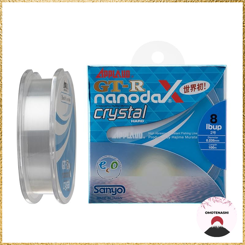 Sanyo Nylon NanodaX Line Upload GT-R Crystal Hard 100m Crystal Clear Fishing Line