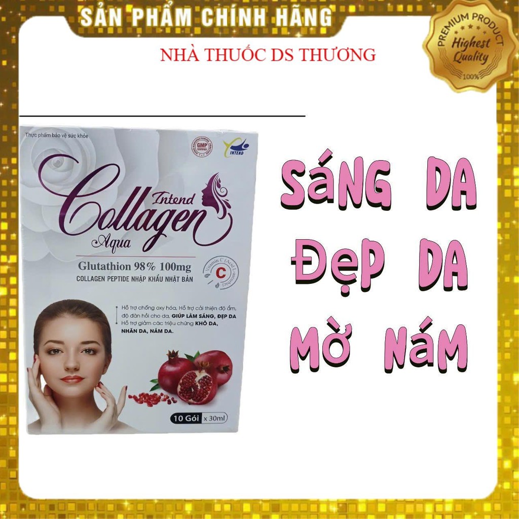 Gói uống trắng da Collagen Aqua Intend  10 gói