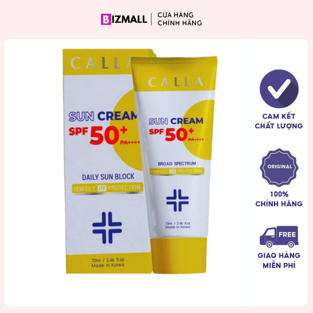Kem chống nắng vật lý Calla Daily Sunblock Cream SPF 50+ PA+++ 70ml