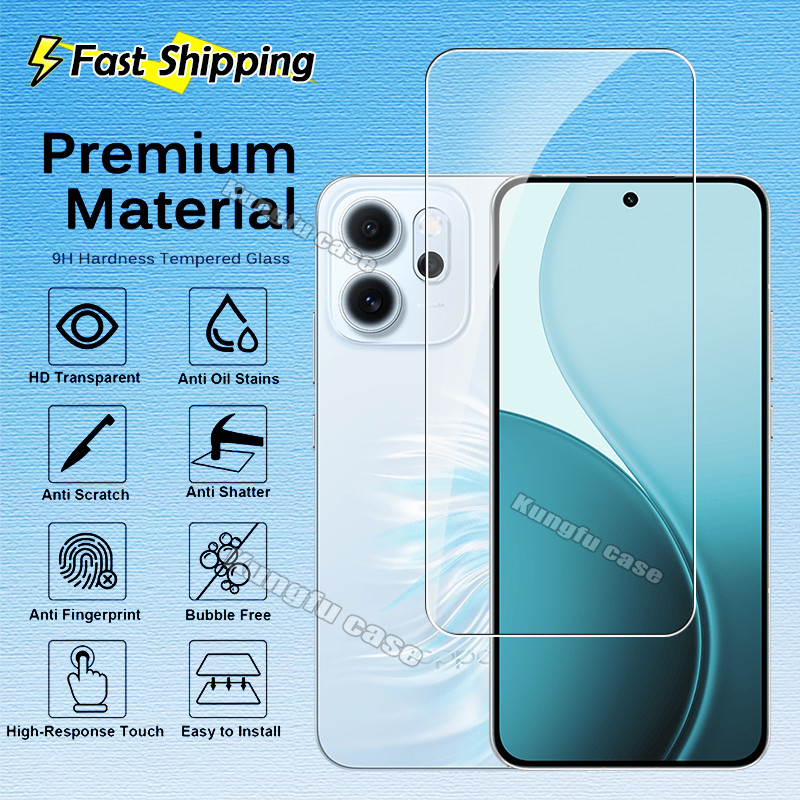 Reno 14F 1-3 Chiếc 9H Full Màn Hình Kính Cường Lực 3D Edge Protector Cho OPPO Reno14 F Pro Reno 14F 