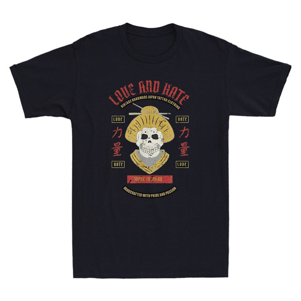 Tình Yêu Và Ghét, Áo Thun Nam Đau Khổ Hình Xăm Geisha Nhật Bản