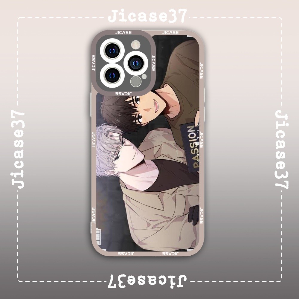 Ốp lưng iPhone Cạnh Vuông Samsung Xiaomi Oppo Manhwa boylove Passion nhân vật Taeui vs Ilay