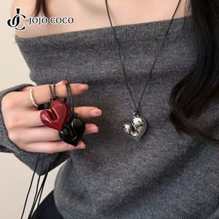 JOJO COCO Vòng cổ dây chuyền tình yêu, dễ điều chỉnh, phụ kiện đa năng