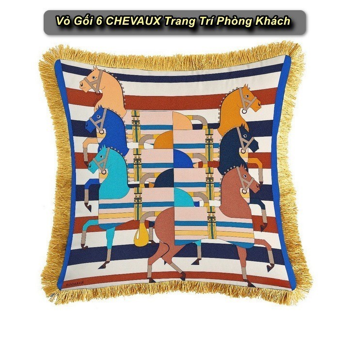 Vỏ Gối 6 CHEVAUX Trang Trí Phòng Ngủ Ergonomic Pillow