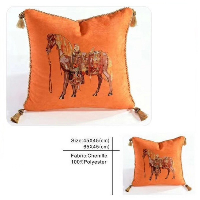 Vỏ Gối FRINGE O-HORSE Trang Trí Phòng Ngủ Ergonomic Pillow