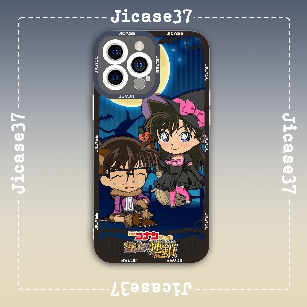 Ốp lưng iPhone Cạnh Vuông Samsung Xiaomi Oppo Anime Họat hình Detective Conan Thám tử lừng danh cona
