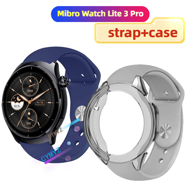 Ốp lưng Mibro Watch Lite 3 Pro Bảo vệ màn hình Mibro Watch Lite 3 Pro Dây đeo silicon cho Mibro Watc