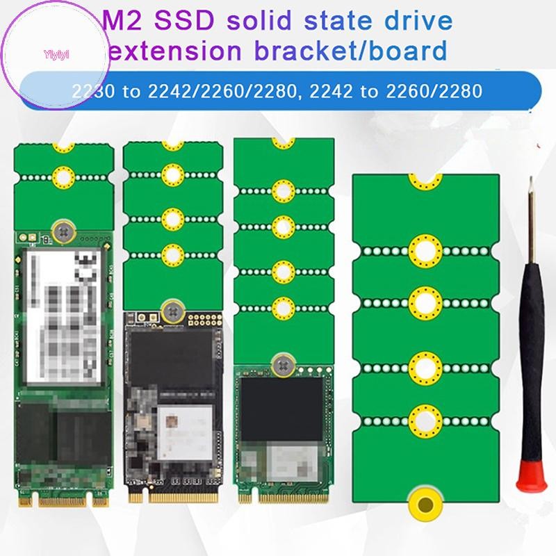 Yiyi NGFF M.2 SSD Adapter Card 2242 Đến 2280 2230 Đến 2280 Chuyển Thẻ Chuyển Đổi Giá Mở Rộng Bảng Nâ
