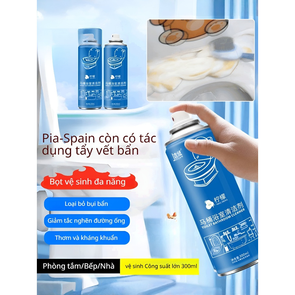 Powerful Scale Remover Foam Mousse One Spray Bathroom Cleaner