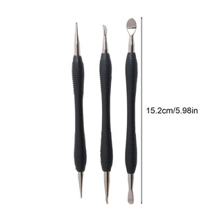 【GRCEKRIN】Modeling Tools Stainless Steel 15.2cm Black Leathercraft Modeling Tool Set
