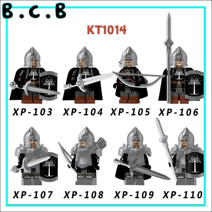 Lính Trung Cổ Gondor Chúa Tể Chiếc Nhẫn Suit Chuẩn Film  Đồ Chơi Nhân Vật Nhỏ KT1014