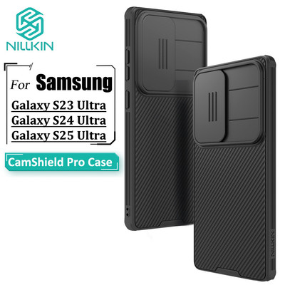 Ốp lưng Nillkin CamShield Pro Samsung Galaxy S25 Ultra S24 Ultra S23 Ultra Ốp điện thoại Camera trượt Bảo vệ mặt sau chống sốc sang trọng
