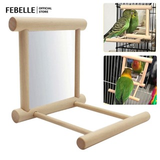 Vẹt Gương Gỗ Playstand Gỗ Chim Perches Playgym Paw Mài Gỗ Đứng Thanh Giá Cho Vẹt Thú Cưng Chim Tiếp Liệu