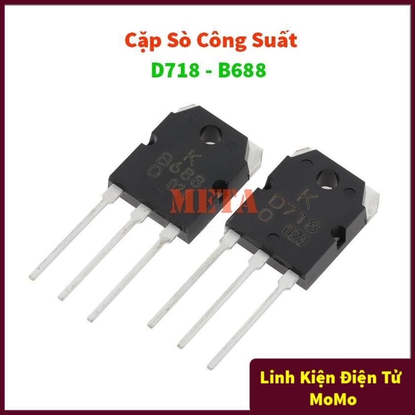 Sò Công Suất D718 - B688 TO-247 8A/120V Hàng Mới - Chân Dài