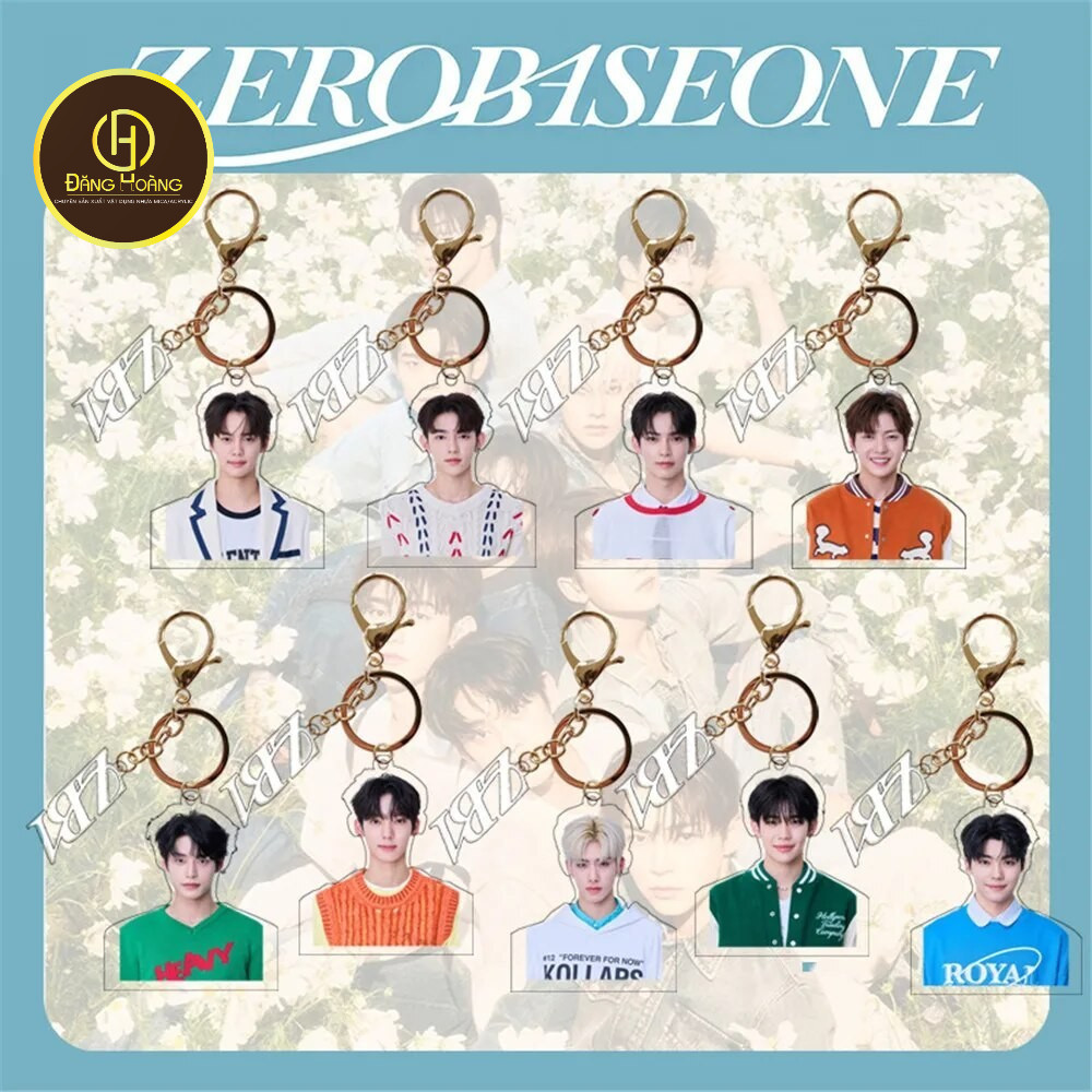 Móc khóa ZB1 Jiwong Hao Hanbin Matthew Taerae Ricky Gyuvin Gunwok Yujin b03 Phụ kiện trang trí túi x