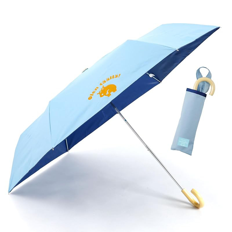 Ogawa Kids Folding Umbrella Children Sunshade 50cm Kukkahippo Sax UV Cut 99% Heat Resistant Safe Ope