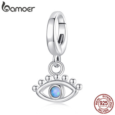 Bamoer Bạc 925 Mặt Dây Chuyền Mắt Quỷ Mặt Dây Chuyền Khóa Mặt Dây Chuyền Phụ Kiện Series Vòng Tay