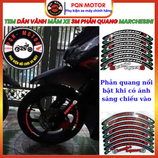 Tem Dán Vành (Mâm) Xe Máy Phản Quang 3M MARCHESINI – Dán Chắc, Bền Màu, Tăng Thẩm Mỹ, An Toàn