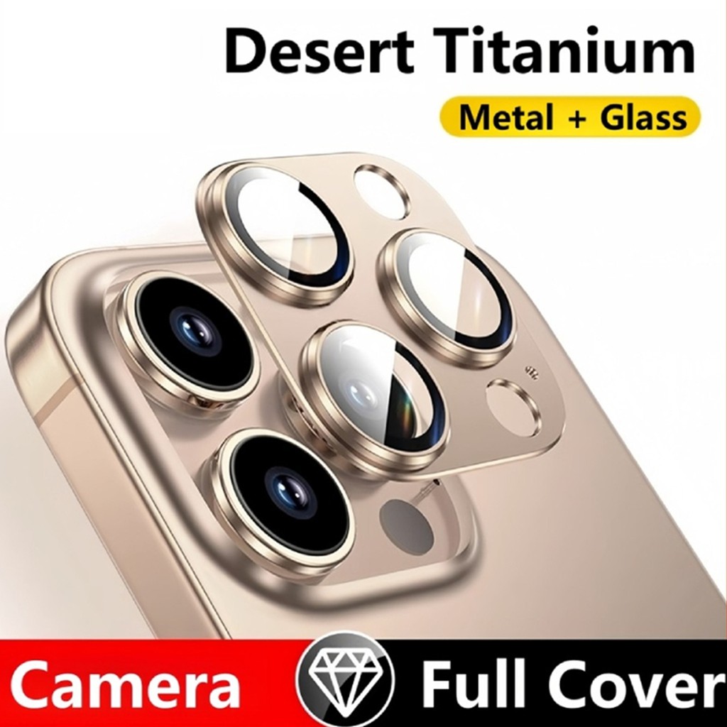 Ống Kính Kim Loại Bảo Vệ Camera Cho iPhone 13 14 Plus 15 16 ProMax Plus Full Cover Nắp Ống Kính Phim Bảo Vệ
