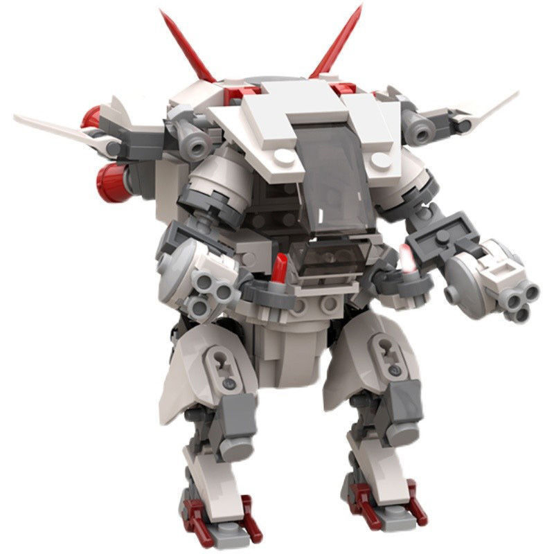 Tương thích với MOC Bộ đồ chơi Overwatch Hero White Rabbit Dva Mecha Model Đồ chơi khối xây dựng