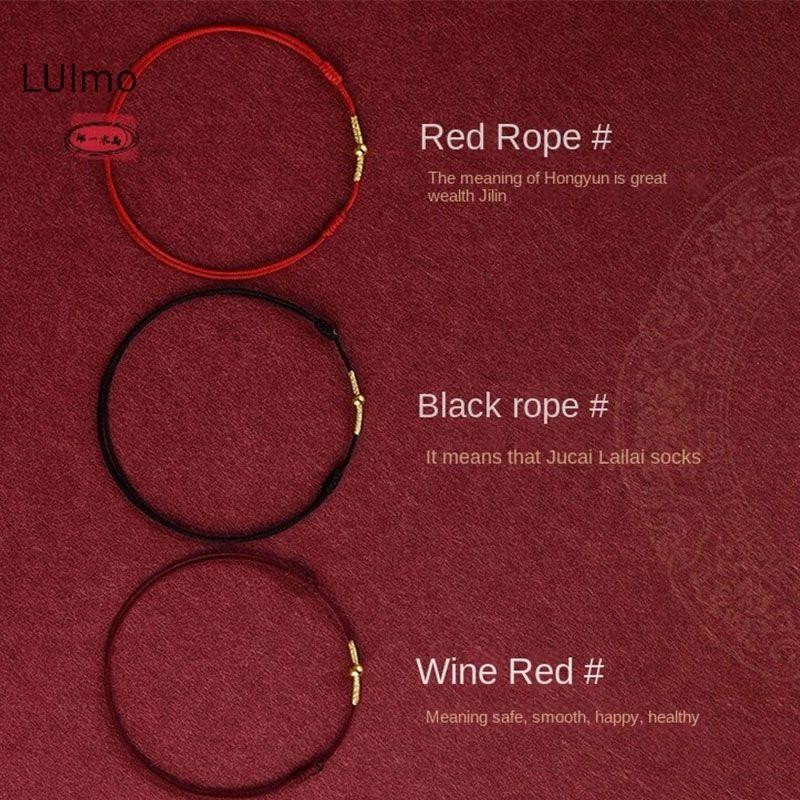 Luimo Thời Trang Handmade Vòng Tay Dây Đỏ Vòng Tay May Mắn Nam Nữ Vòng Tay Tốt Nhất Vòng Chân SBS