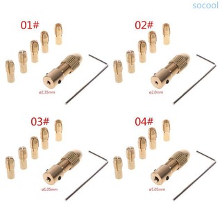 Soc * 7 Cái Bộ 2 2 35 4 05 5 05 Mm Trục Động Cơ Điện Mini Chuck Fixture Kẹp 0 5-3