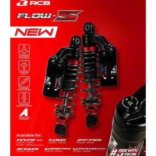 Phuộc RCB Flow-S cho các dòng xe AB VARIO CLICK WAVE DREAM FULED SIRIUS BH chính hãng 12 tháng