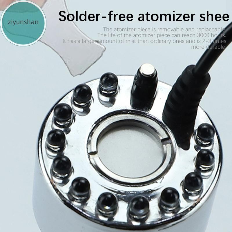 Ziyunshan Halloween LED Đài Phun Nước Ao Fogger Mini Mist Maker Fogger Pond Garden Máy Phun Sương Ch