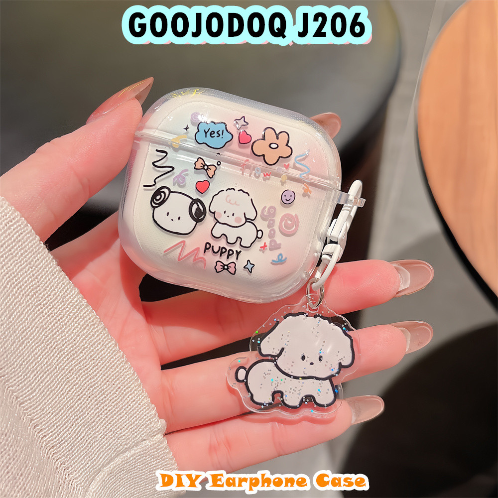 [Giao hàng nhanh] Dành cho vỏ GOOJODOQ J206 Vỏ tai nghe silicon mềm DIY Phim hoạt hình sáng tạo