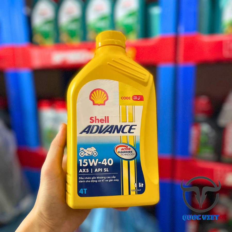 Nhớt shell advance AX5 15W40, nhớt shell ax5 15w40 nhớt xe máy