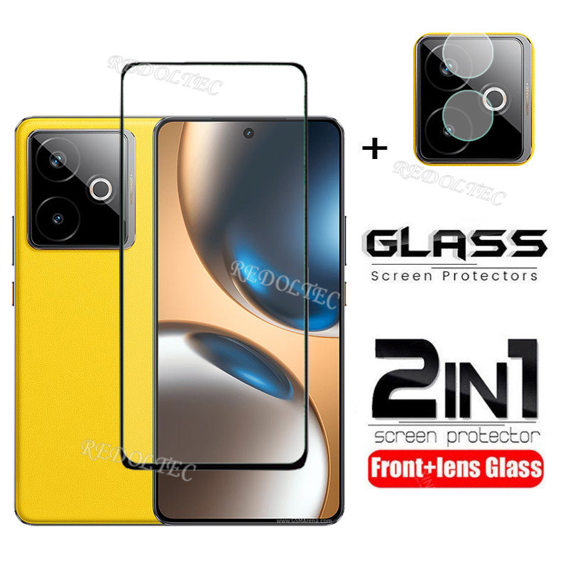 Realme GT 7 7T 7 Pro Bảo vệ màn hình 2 trong 1 + Bảo vệ ống kính Full Keo dán Realme GT7 T Pro GT 7 