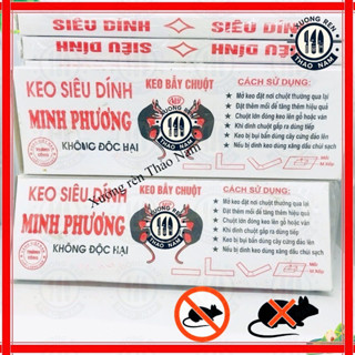 COMBO 10 miếng Keo dính chuột, keo bẫy chuột Minh Phương siêu dính, không mùi