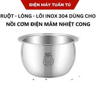 Ruột - lòng - lõi inox thay thế cho nồi cơm điện 0,8lit/1,0lit/1,2lit/1,8lit