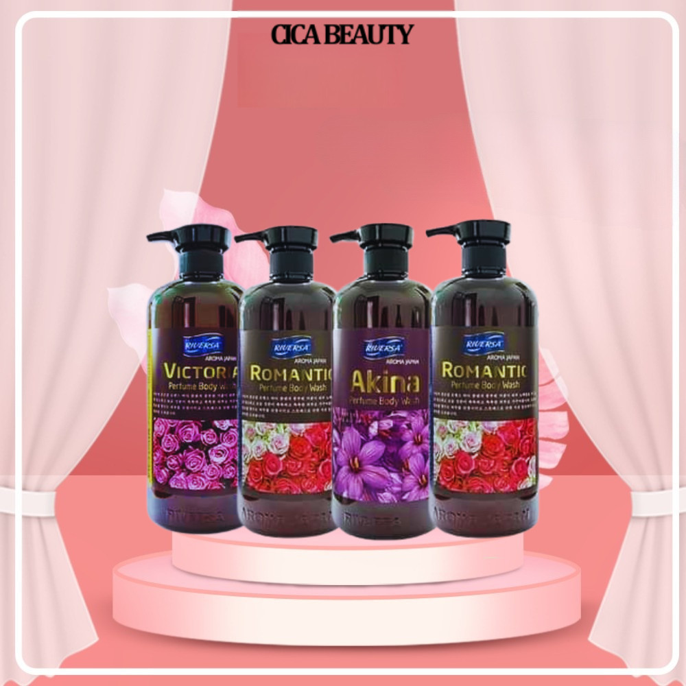 Sữa tắm sáng da dưỡng ẩm hương nước hoa Aroma Riversa 950ml